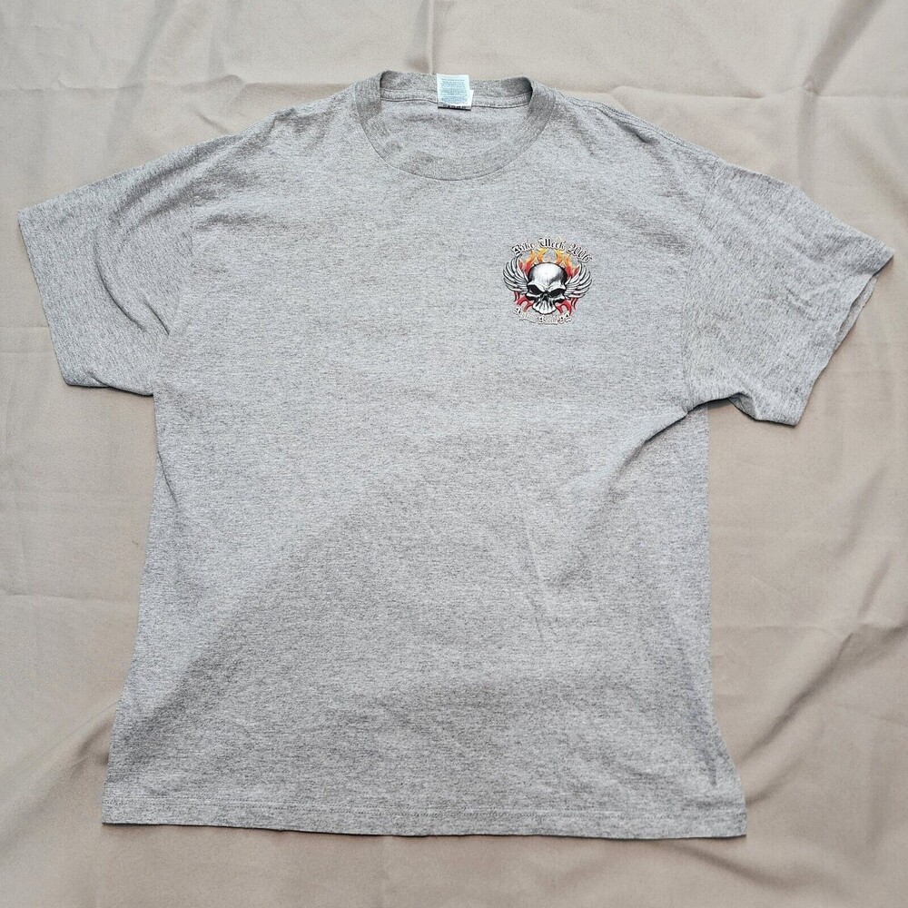 2006 Bike Week Grey Long Sleeve T-Shirt Size L